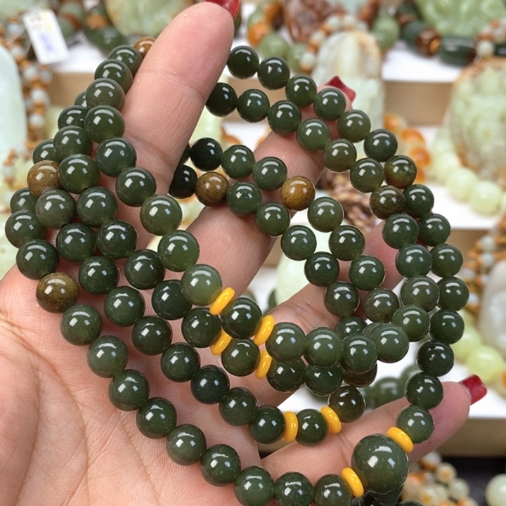 【闪购商品】透闪石质玉手链未镶嵌