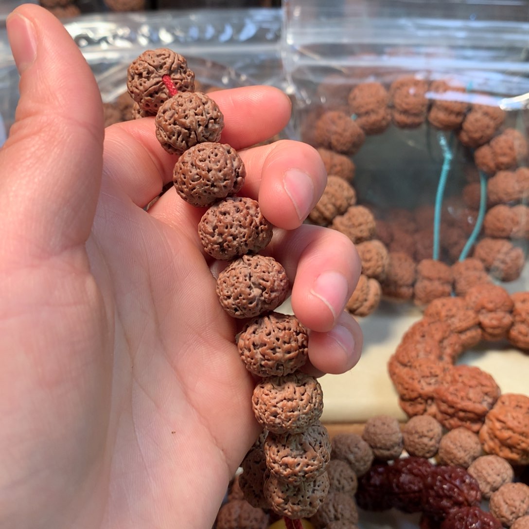 金刚菩提手串步***业五瓣熊猫16.5