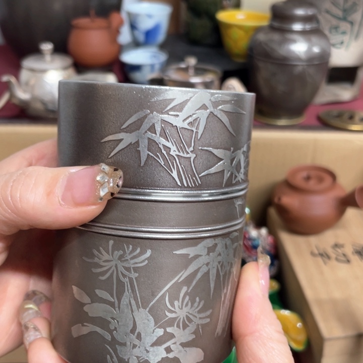 紫砂茶杯笃行不怠行稳致远