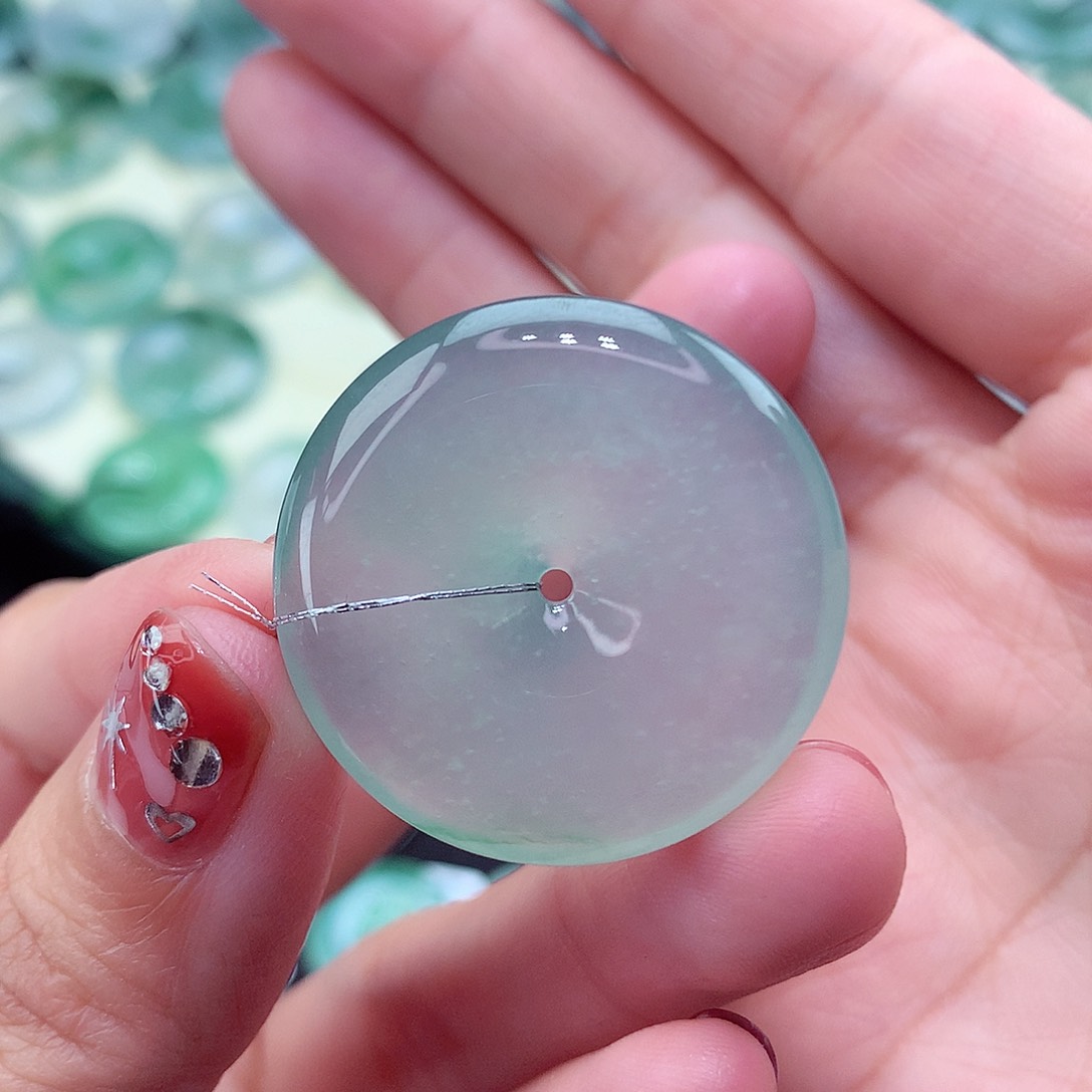 翡翠颈饰未镶嵌@***好翡翠29.5/6分单1