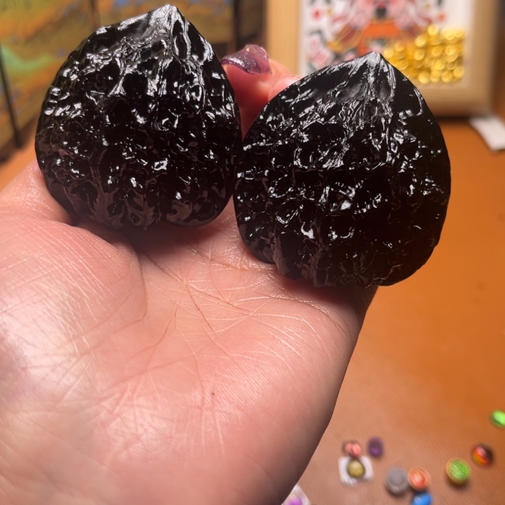 核桃地闷文玩手把件官帽 46 尺 24