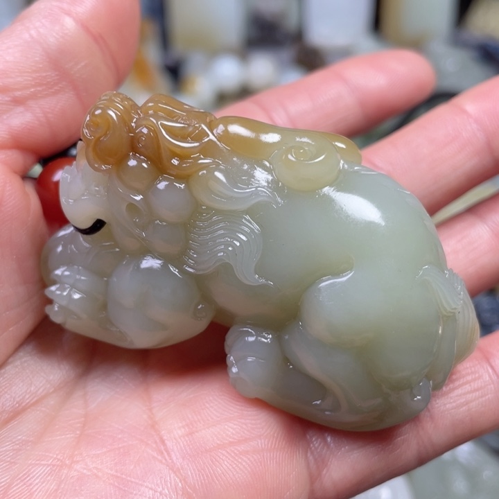 和田玉未镶嵌挂件