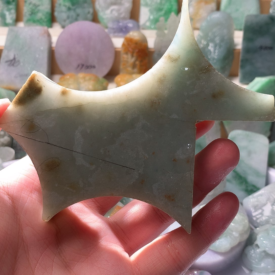 翡翠散珠翡翠原石片料