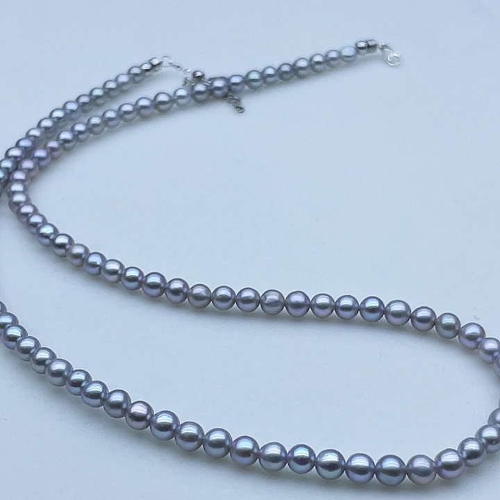 颈饰银S925镶嵌淡水珍珠