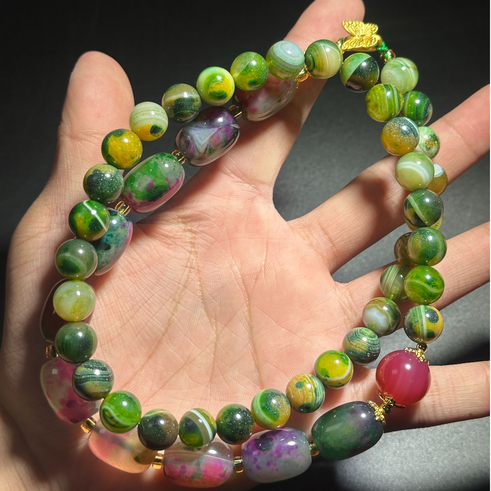 【三地推荐】古绿玄黄设计款项链（多样性发其一）-20059