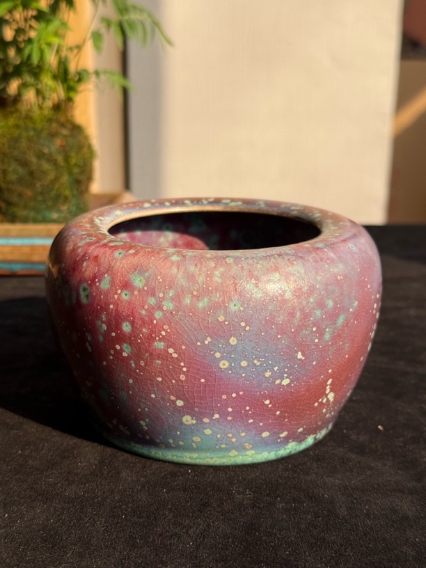 百年郗家精品手工钧瓷水芋 水洗