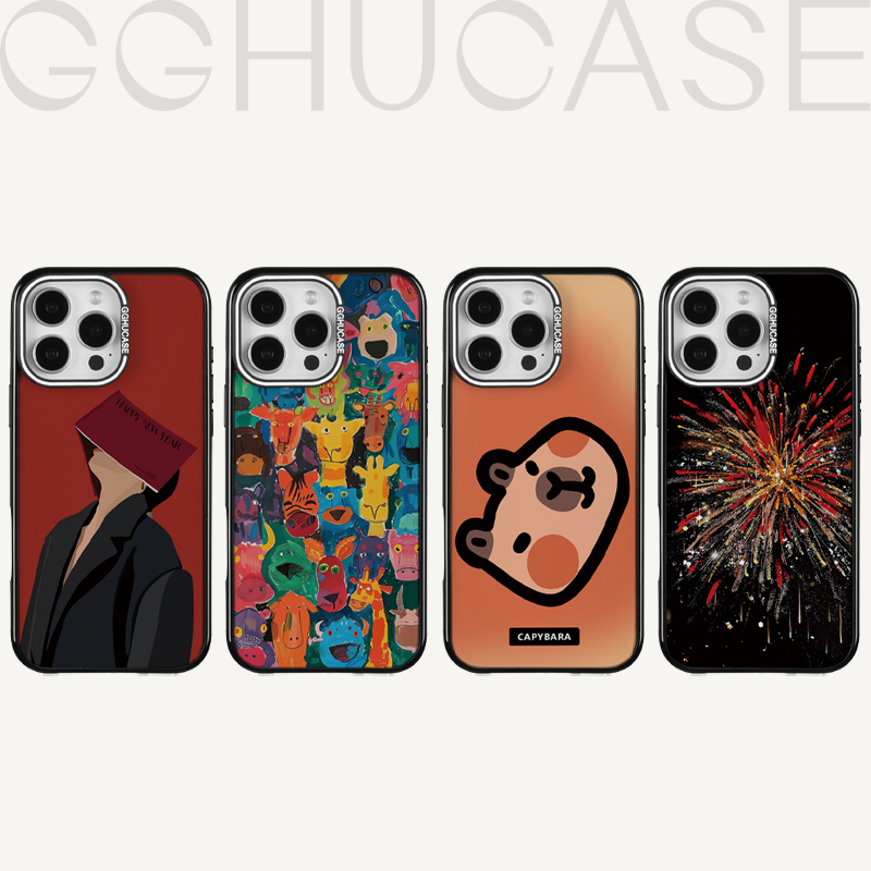 乖乖虎原创套边鸿运当头适用苹果iPhone16pro/15/14/13潮牌手机壳