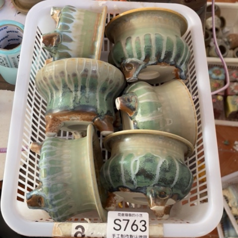 紫砂花盆763瑕疵品口径7饭8左右