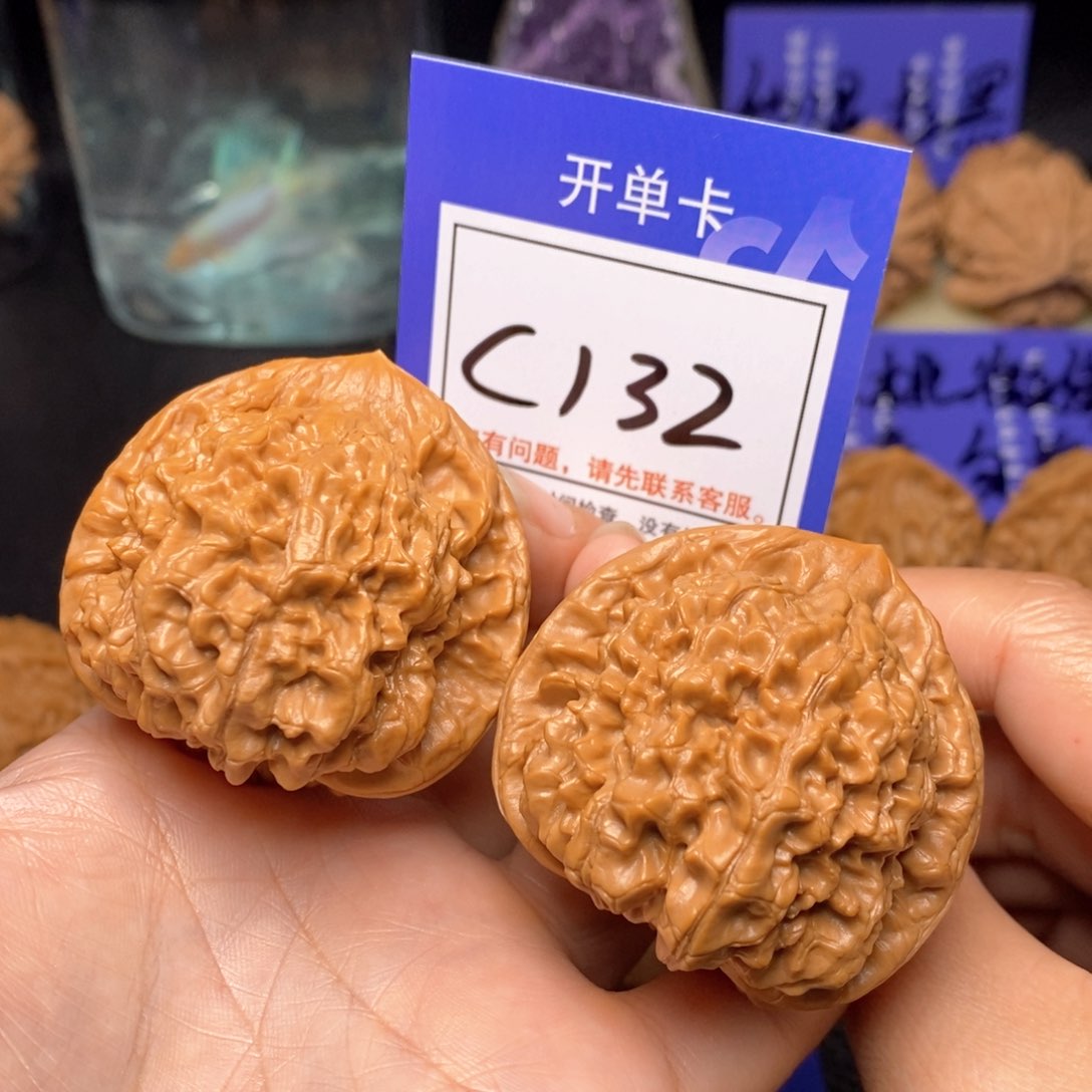 文玩核桃把件47官帽c132