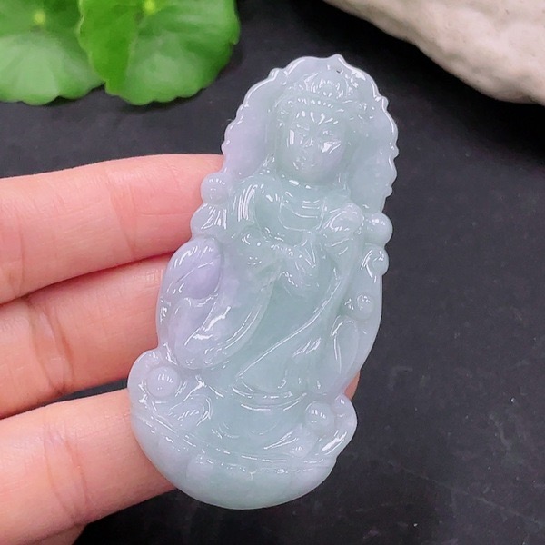 H9-天然A货翡翠-观音