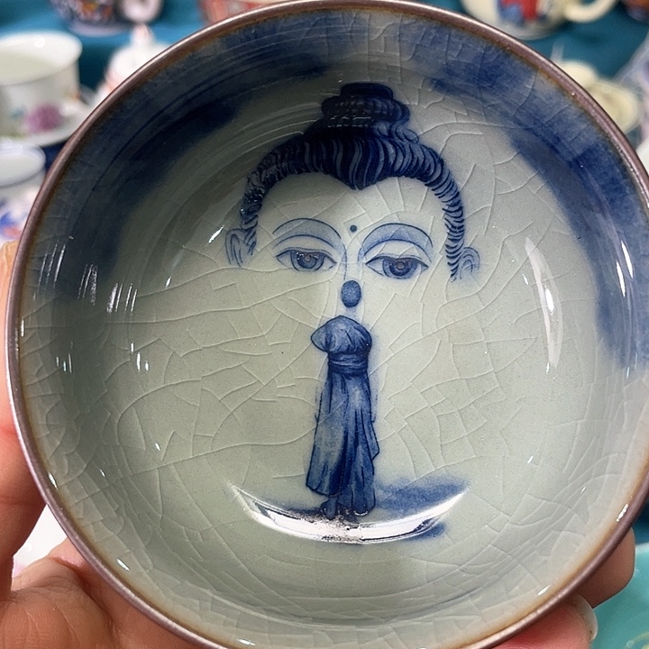 景德镇陶瓷主人杯1344