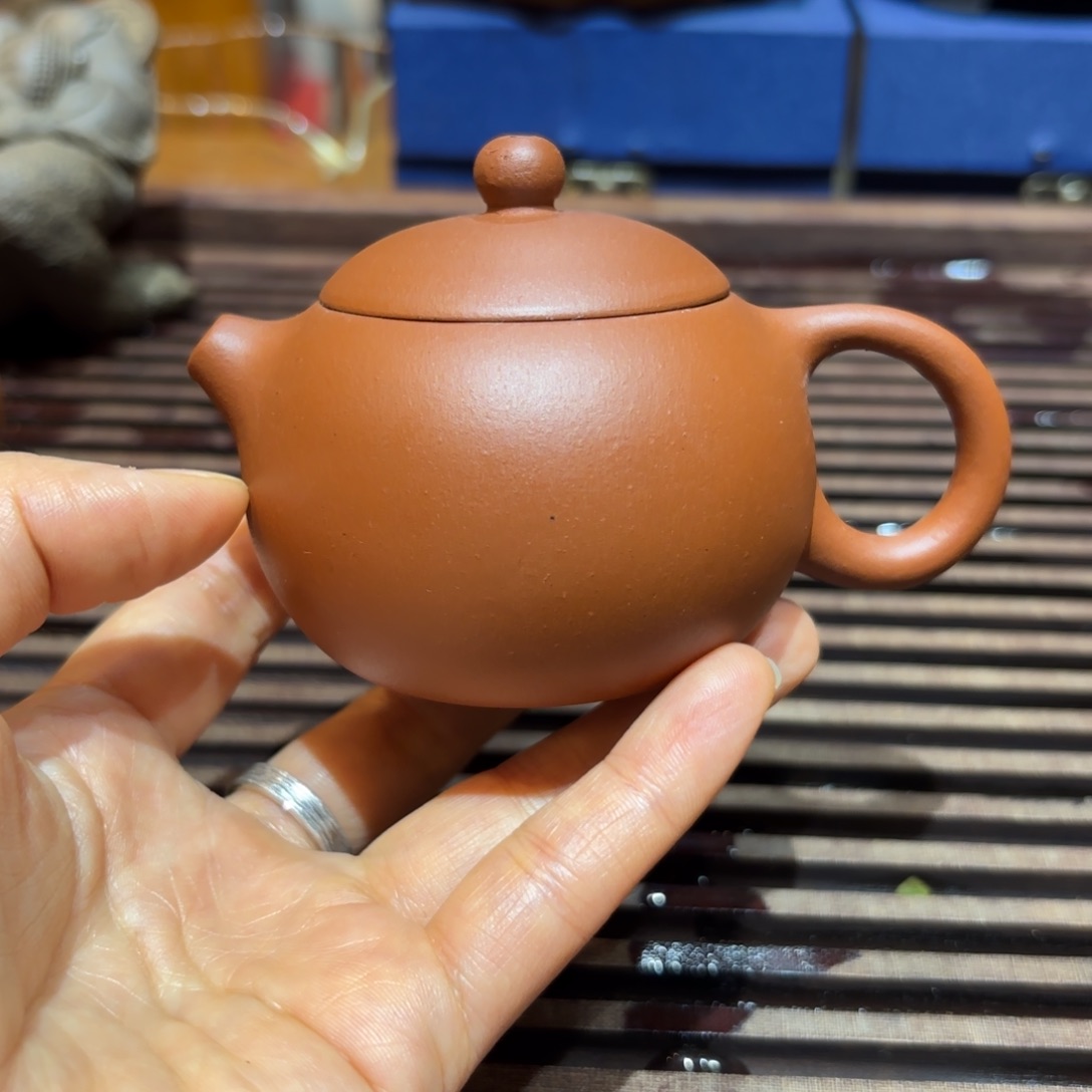 茶壶紫砂紫砂壶九十红泥西施90cc