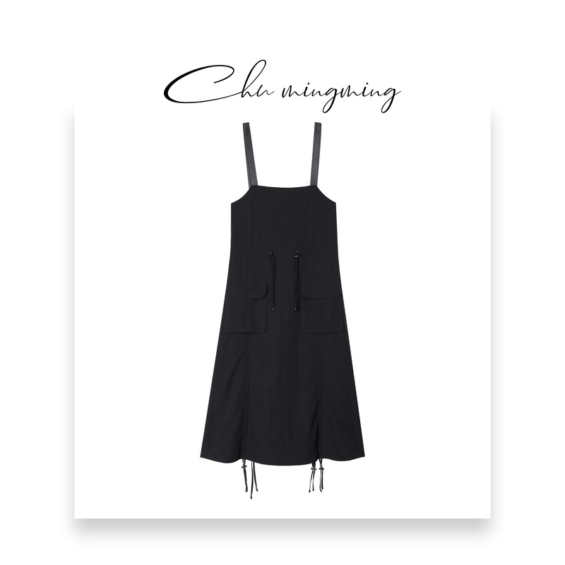 【CHU/2024SSNEW】原创设计时尚休闲夏季潮流不规则抽绳工装裙LX06