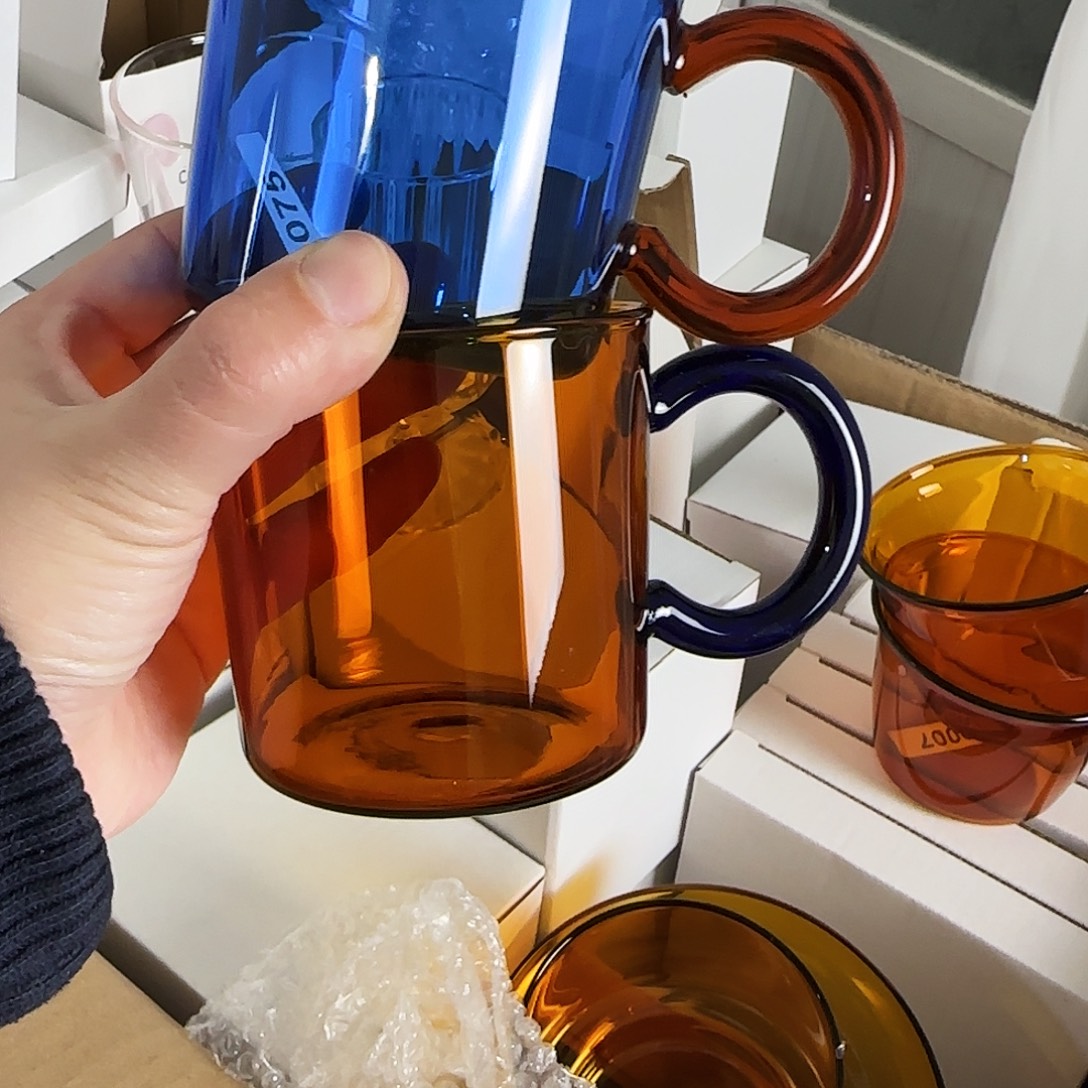 75高硼硅发2各一咖啡杯