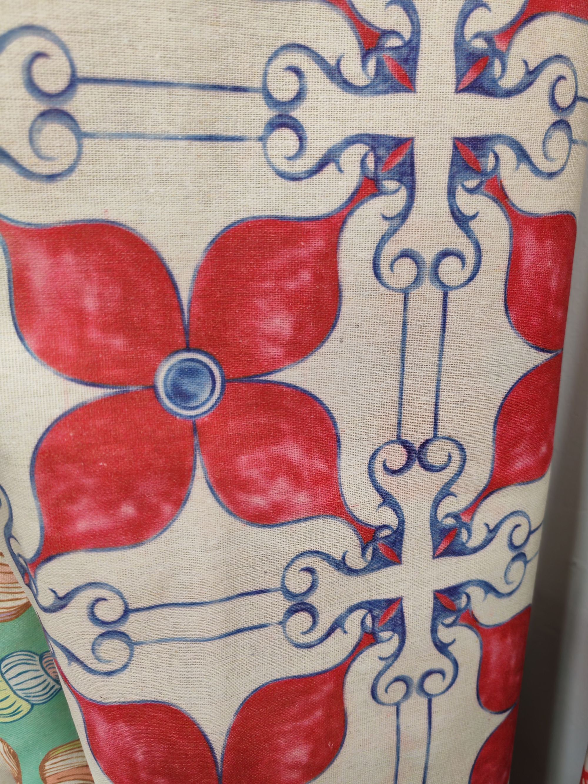 涤麻面料布头 微有瑕疵 介意慎拍 布料一经剪裁不退换 