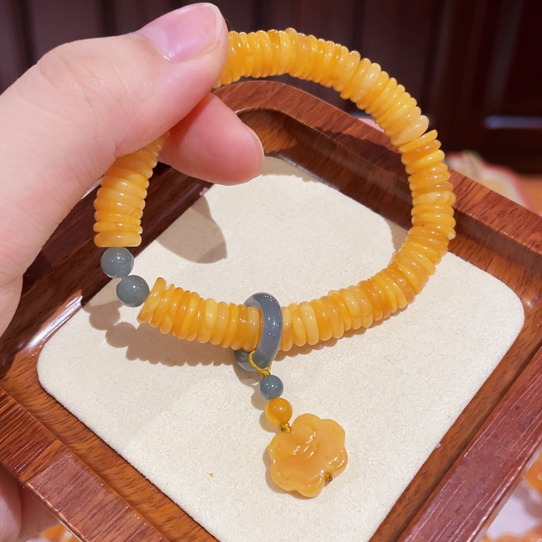 蜜蜡手链未镶嵌手串