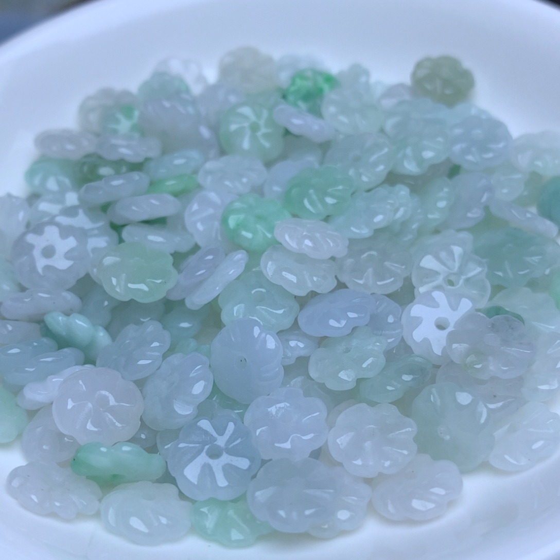 【闪购商品】翡翠手链未镶嵌卡9冰小花50个