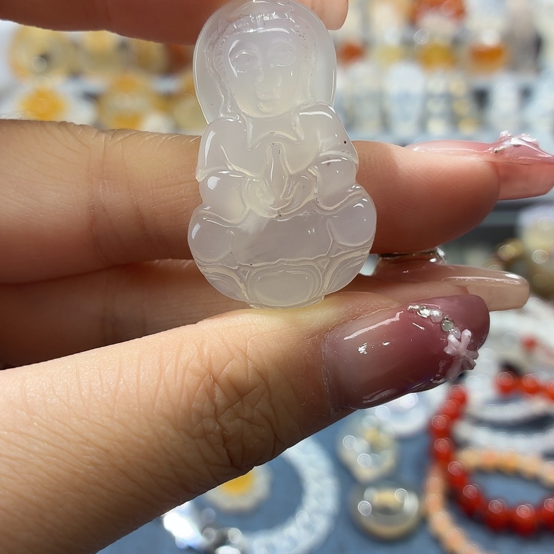玛瑙/玉髓未镶嵌吊坠(不含链)