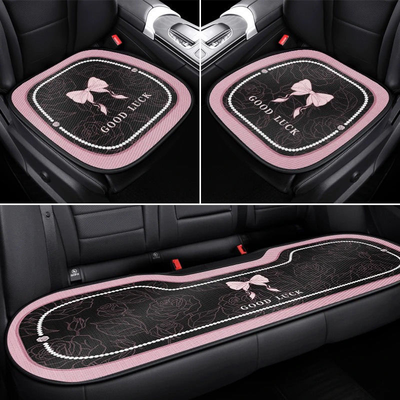 汽车坐垫四季通用座垫车内饰品轻奢坐垫透气耐脏易打理防滑座椅垫