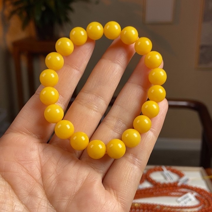 琥珀手链未镶嵌蜜蜡手9