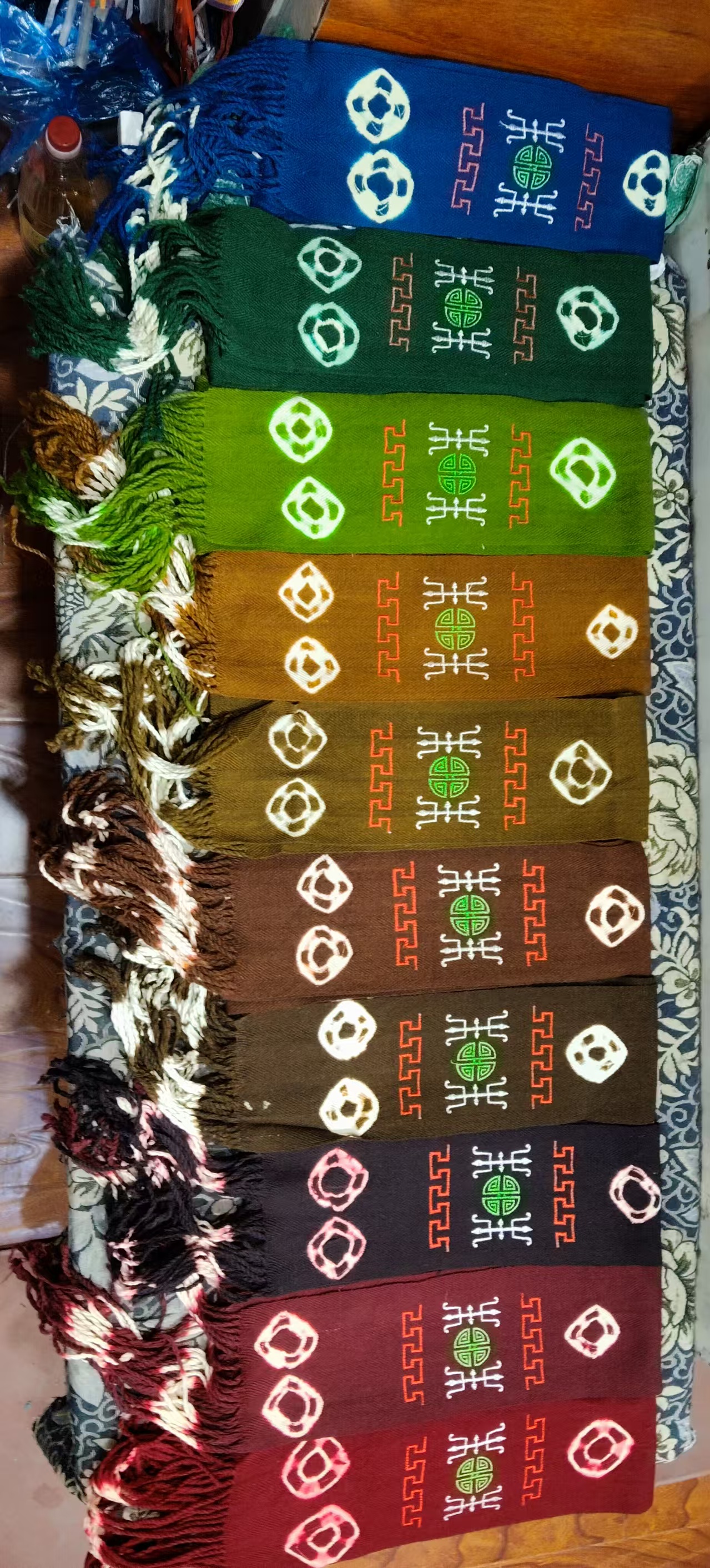 藏式氆氇腰带新款腰饰民族风藏服印花流苏长款羊绒下单请备注编号