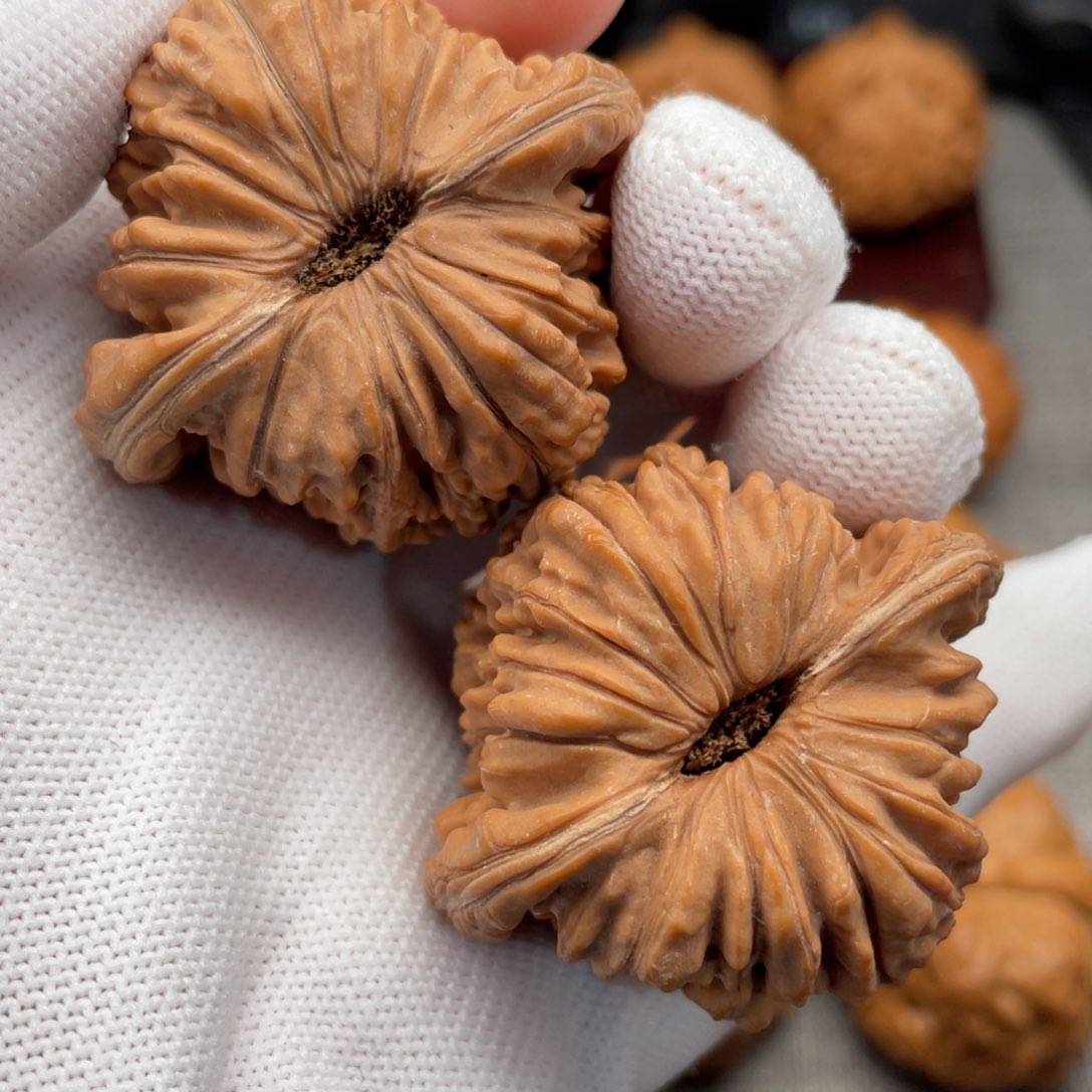 文玩核桃把件43.5菊花底儿毕业汉高楼