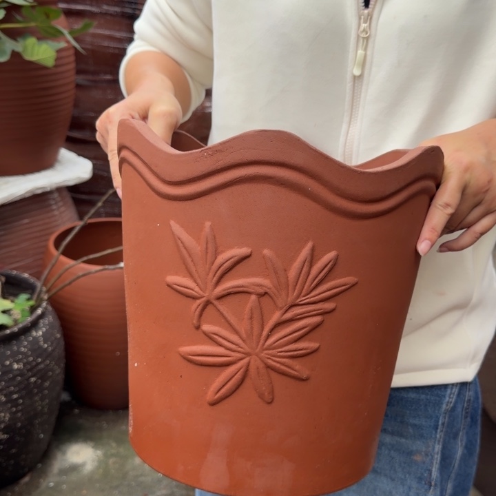 花盆紫砂口31高30宜兴紫砂瑕疵硌皮