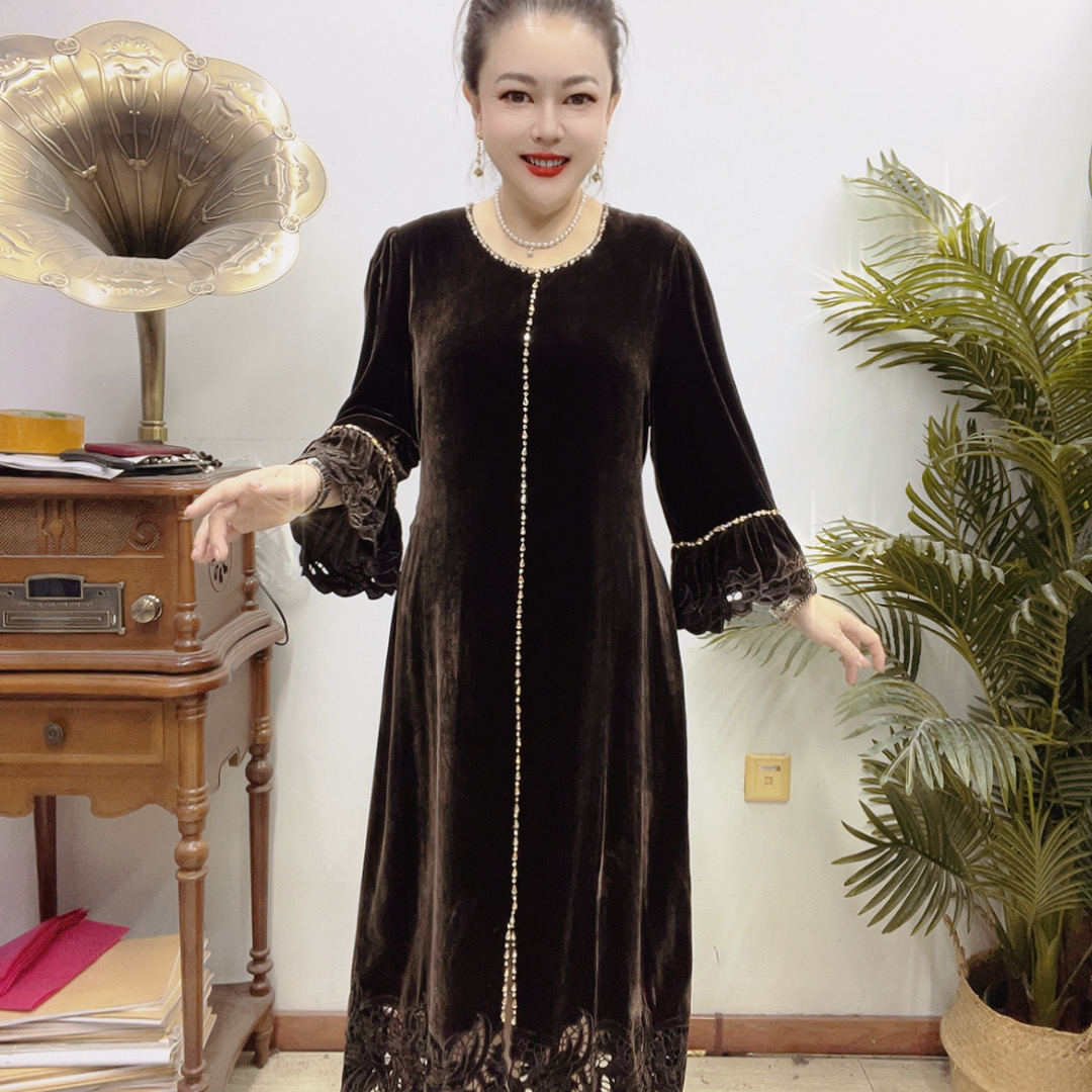  高端桑蚕丝连衣裙7A24019