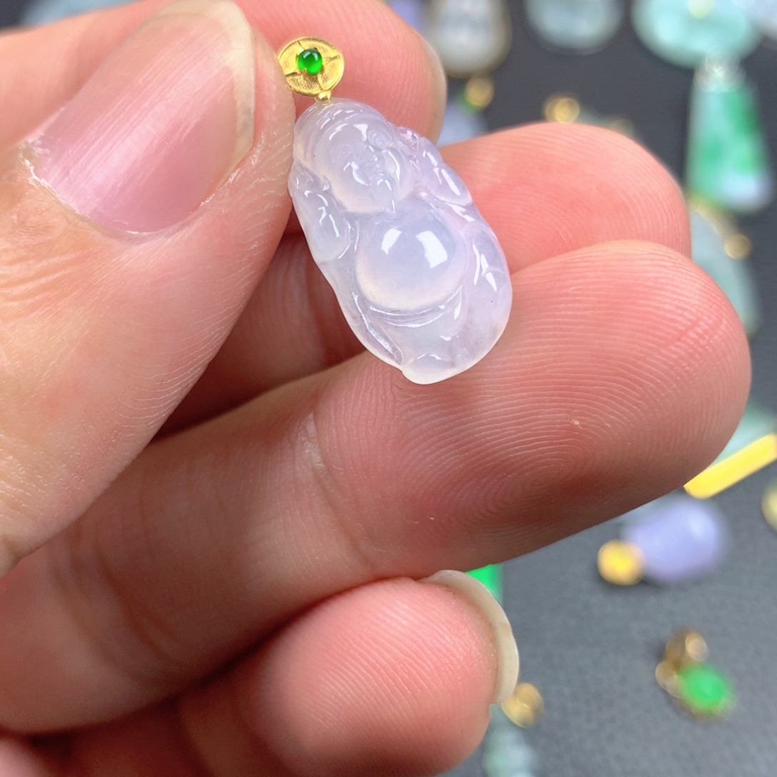 【闪购商品】翡翠18K金镶嵌颈饰翡翠