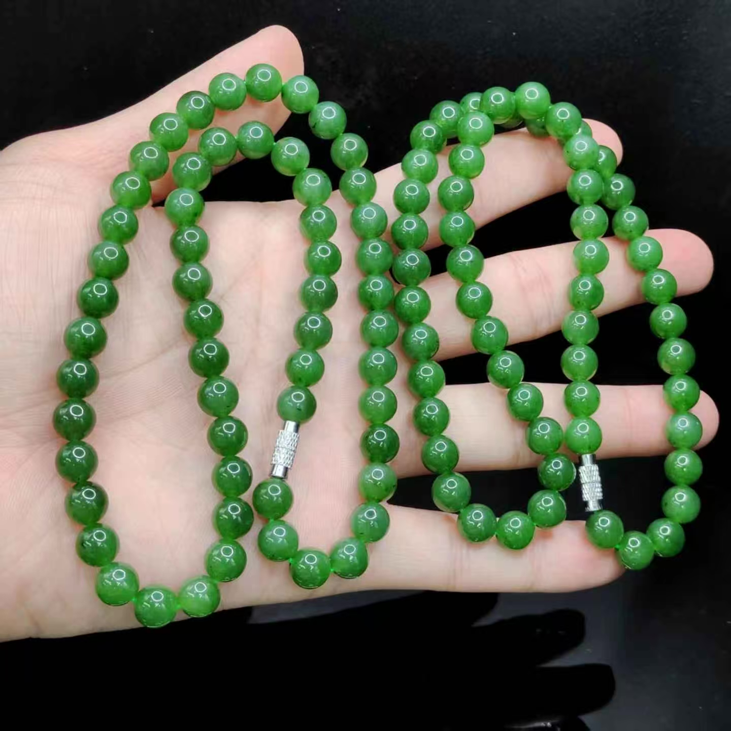 【老三珠宝】和田玉公主链J3【多样性发其一】约8mm