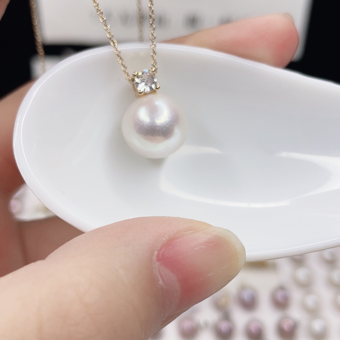 合金淡水珍珠吊坠(赠链)