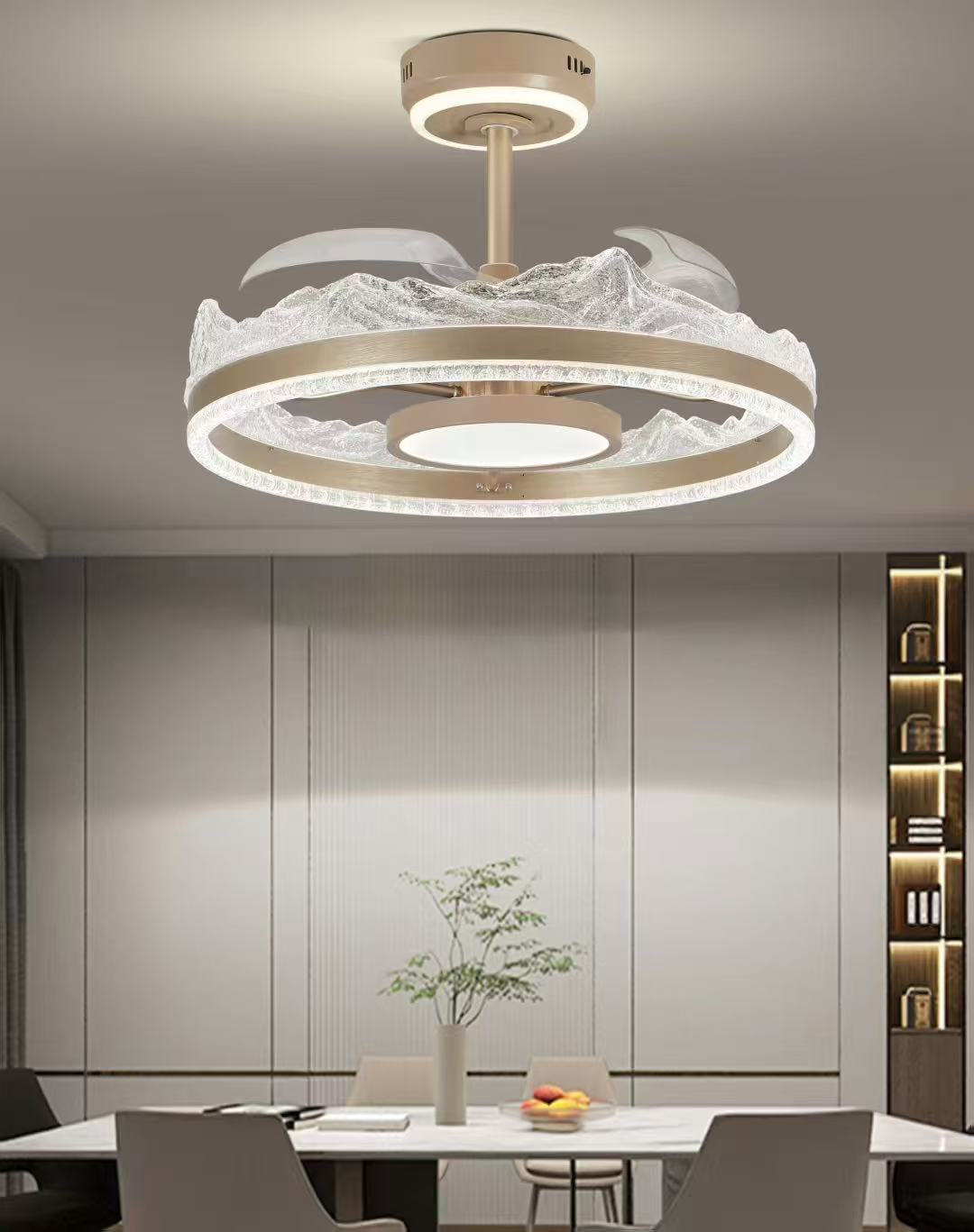 5177四合一居智能语音控制创意简约大厅轻奢氛围卧室灯