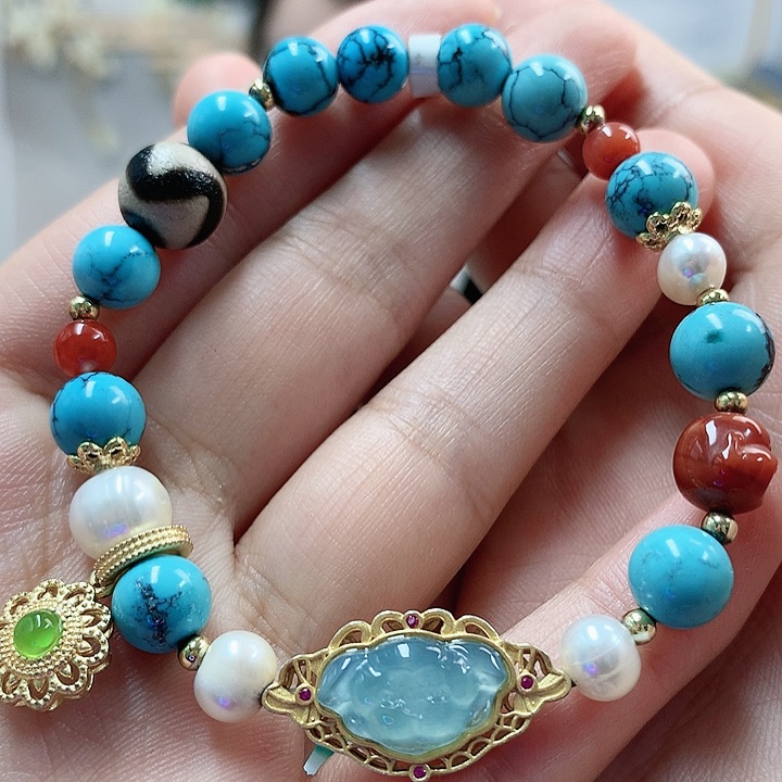 未镶嵌绿松石珠宝奇石