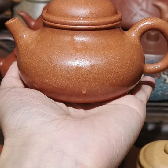 紫砂茶壶180毫升容天壶半手工