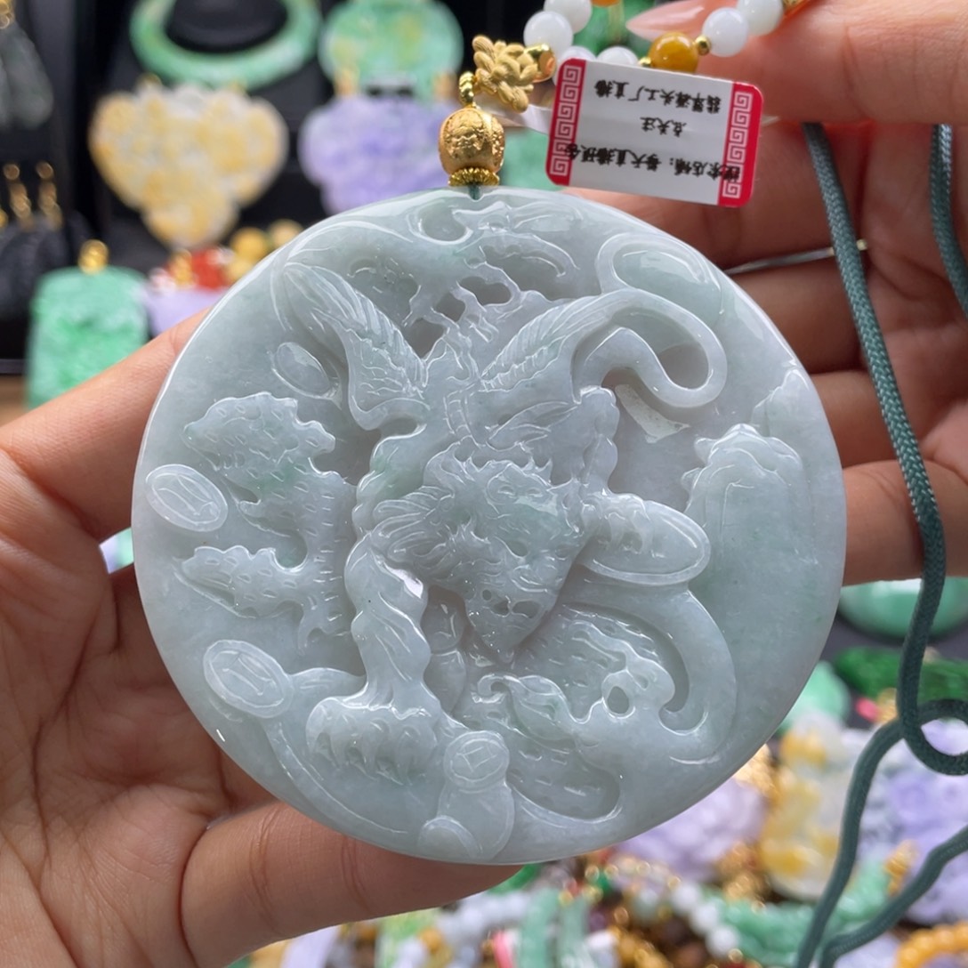 翡翠未镶嵌颈饰代编织