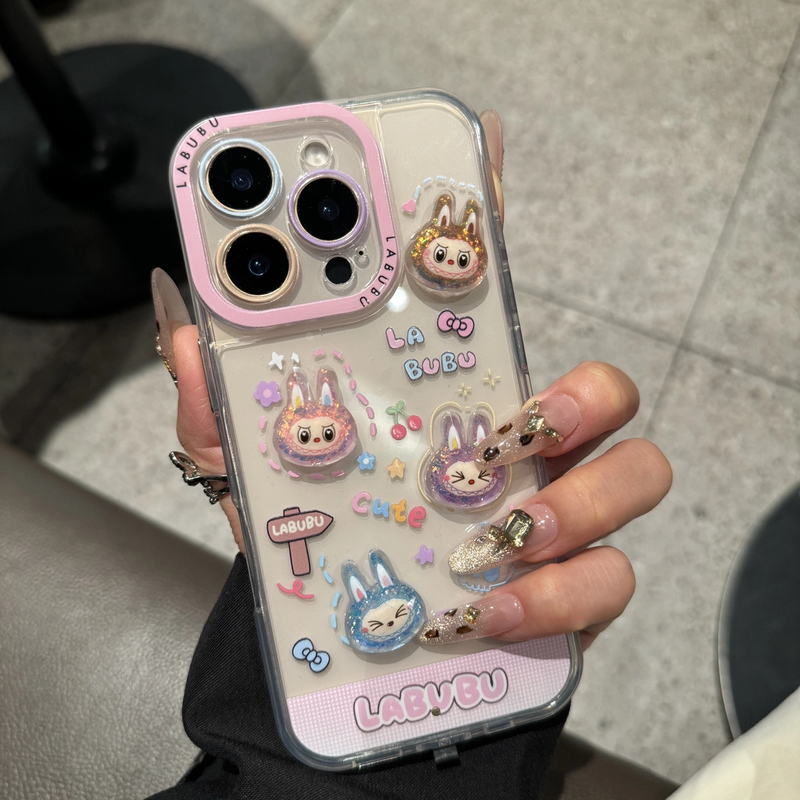 来电闪彩色网红适用苹果16promax手机壳15ori可爱14网红13/12女