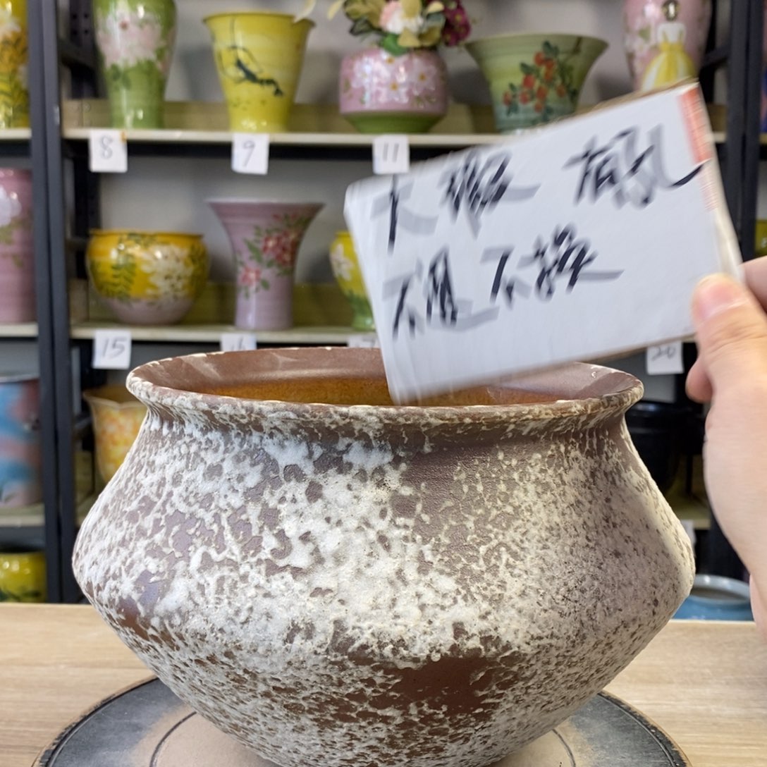 景德镇手工手绘陶瓷花盆
