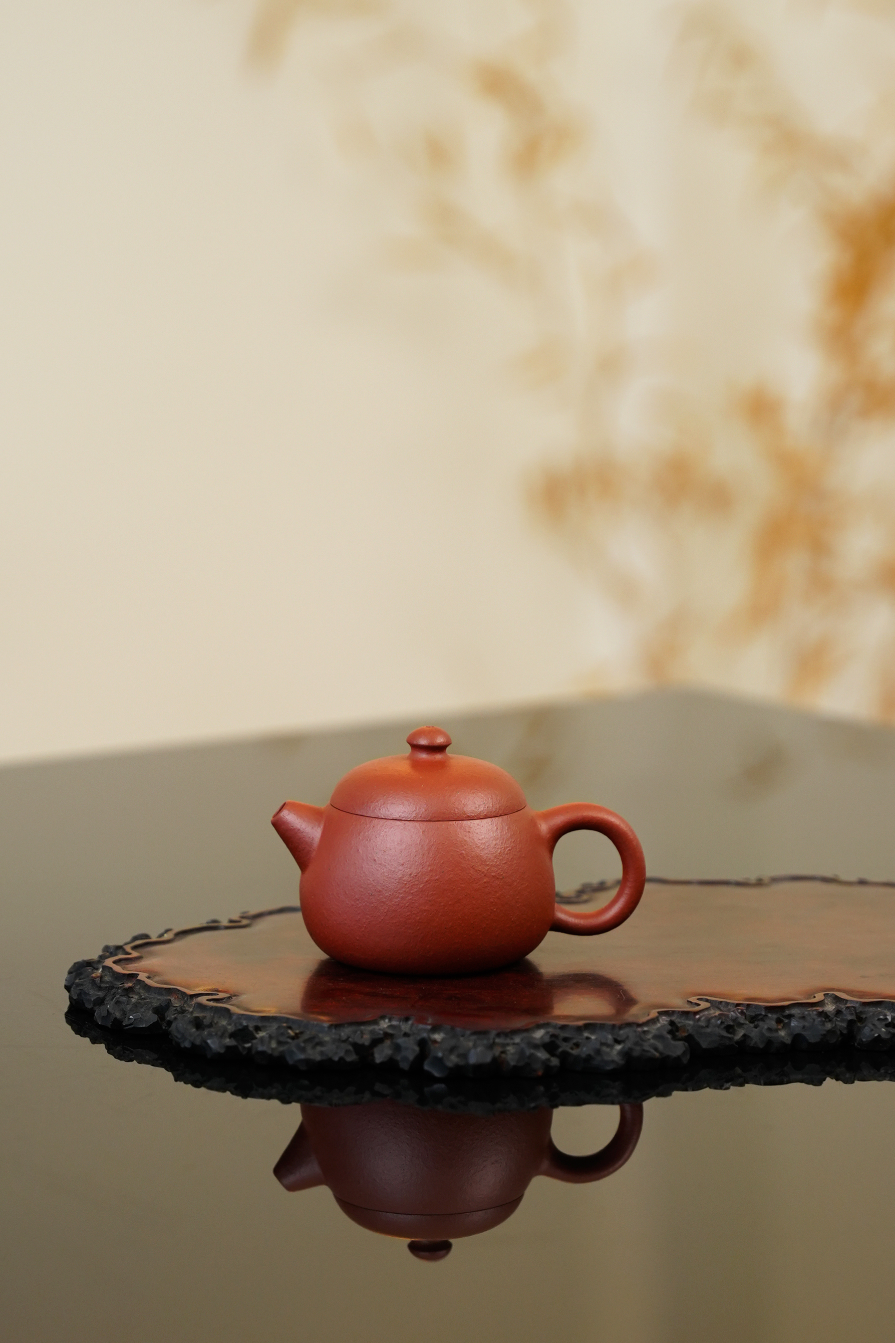 原矿黄龙山龙血砂宽口文旦壶纯手工