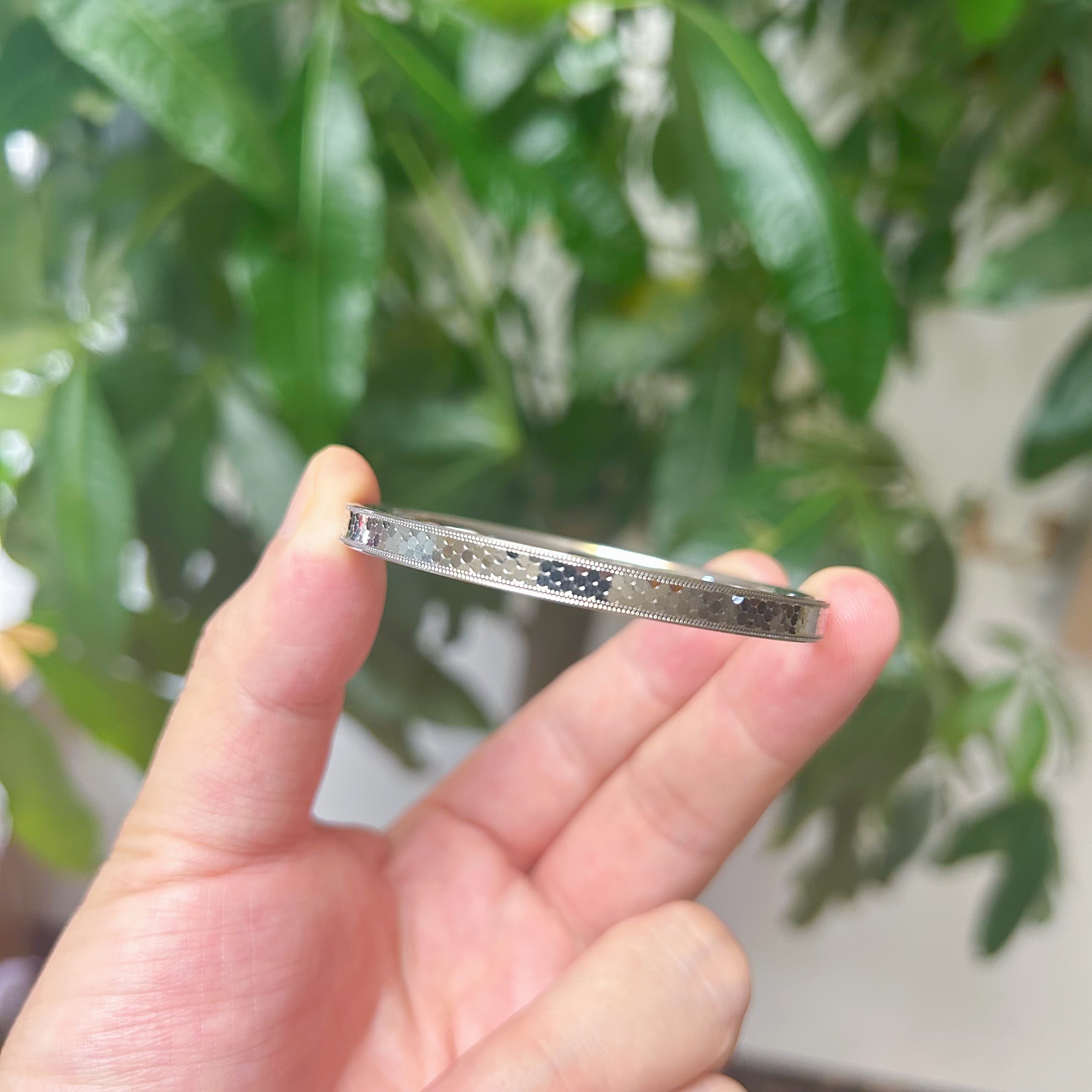 铂金pt950鱼鳞手镯固定口爆闪百搭【不支持7天无理由退换货】