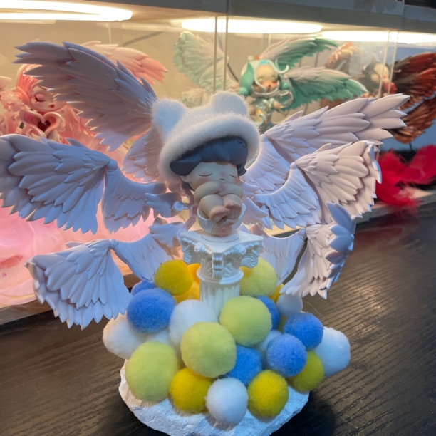 Dimoo改娃好梦六翼天使摆件