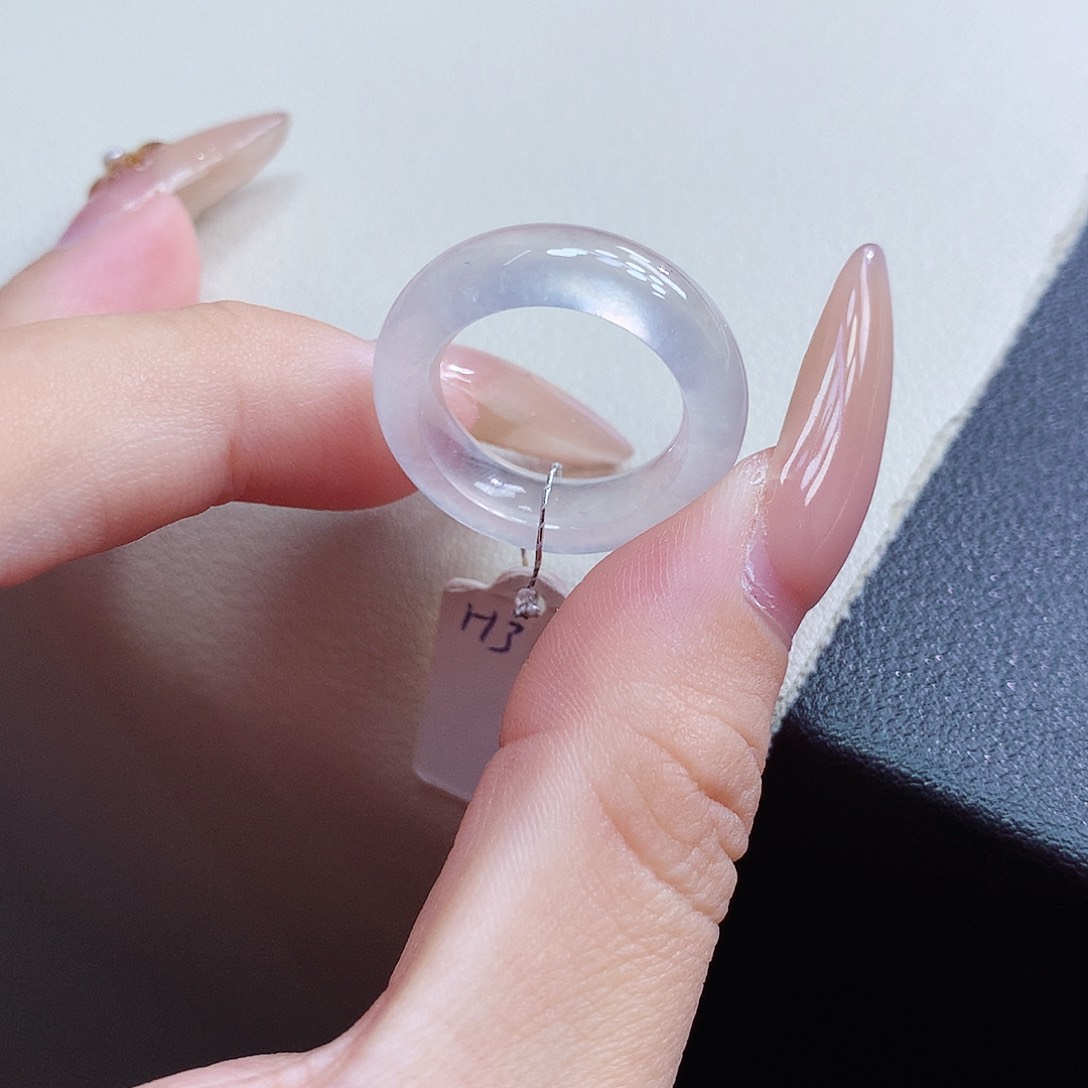 未镶嵌戒指翡翠小**贝10号