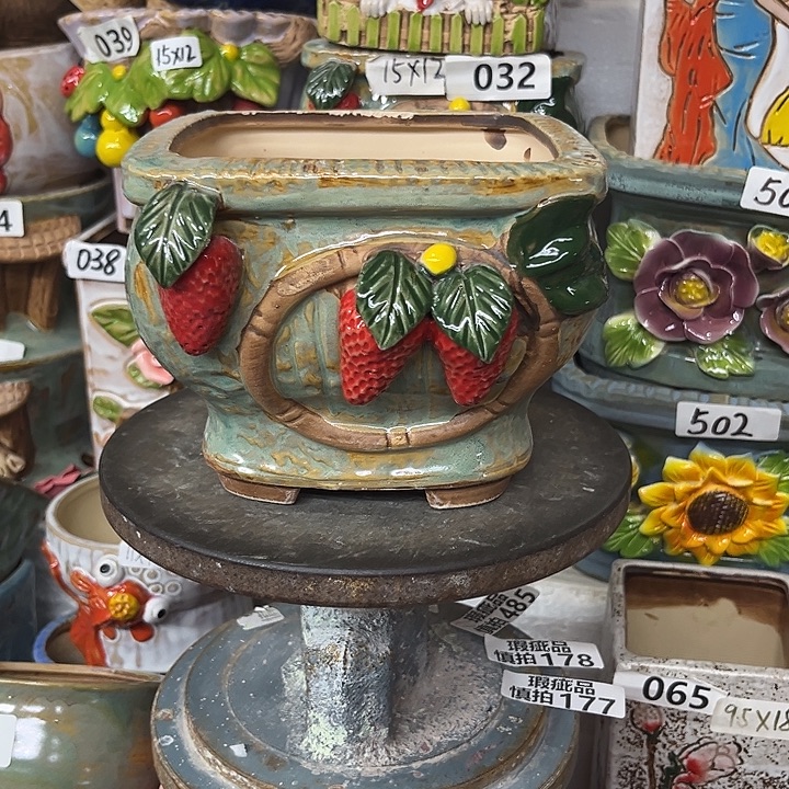 粗陶材质多肉花盆