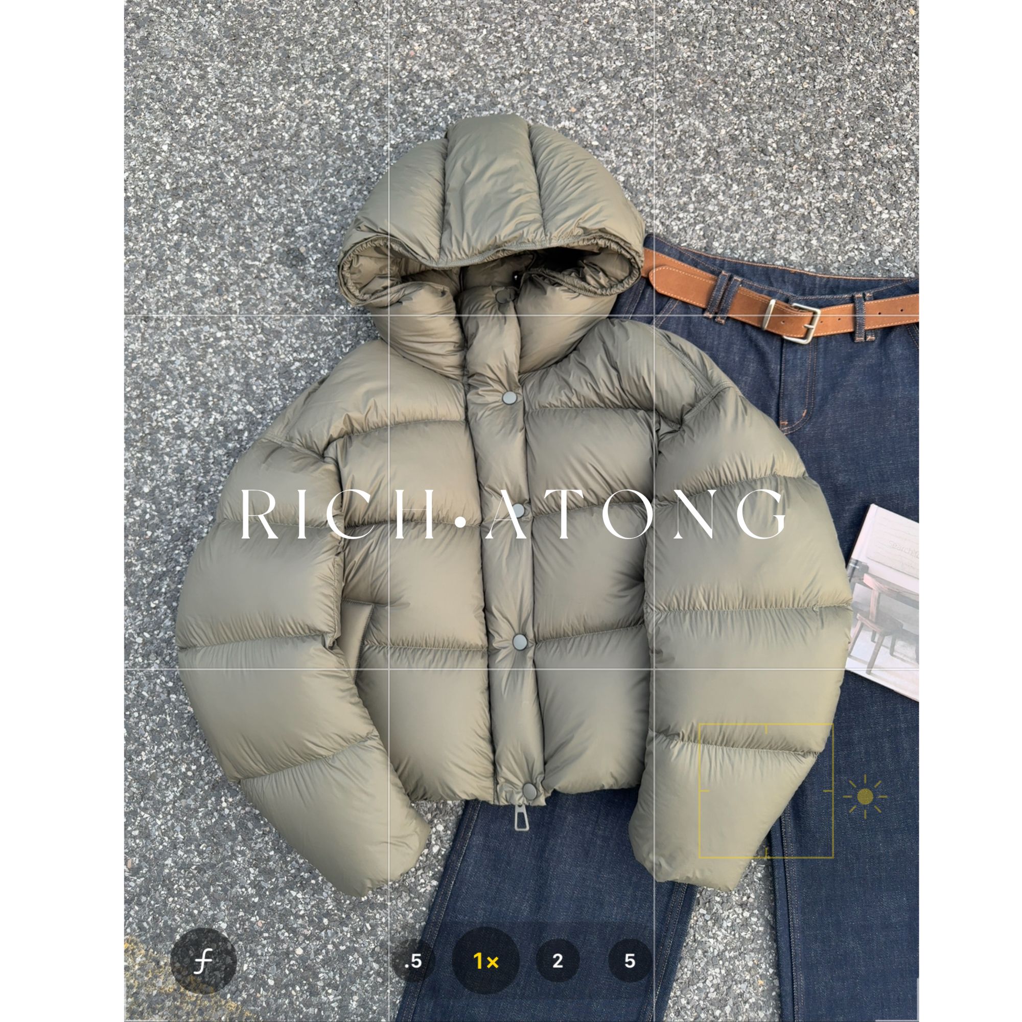 RICH ATONG.【解构鹅绒】2025高充绒量泡芙小面包90白鹅绒服1101-02
