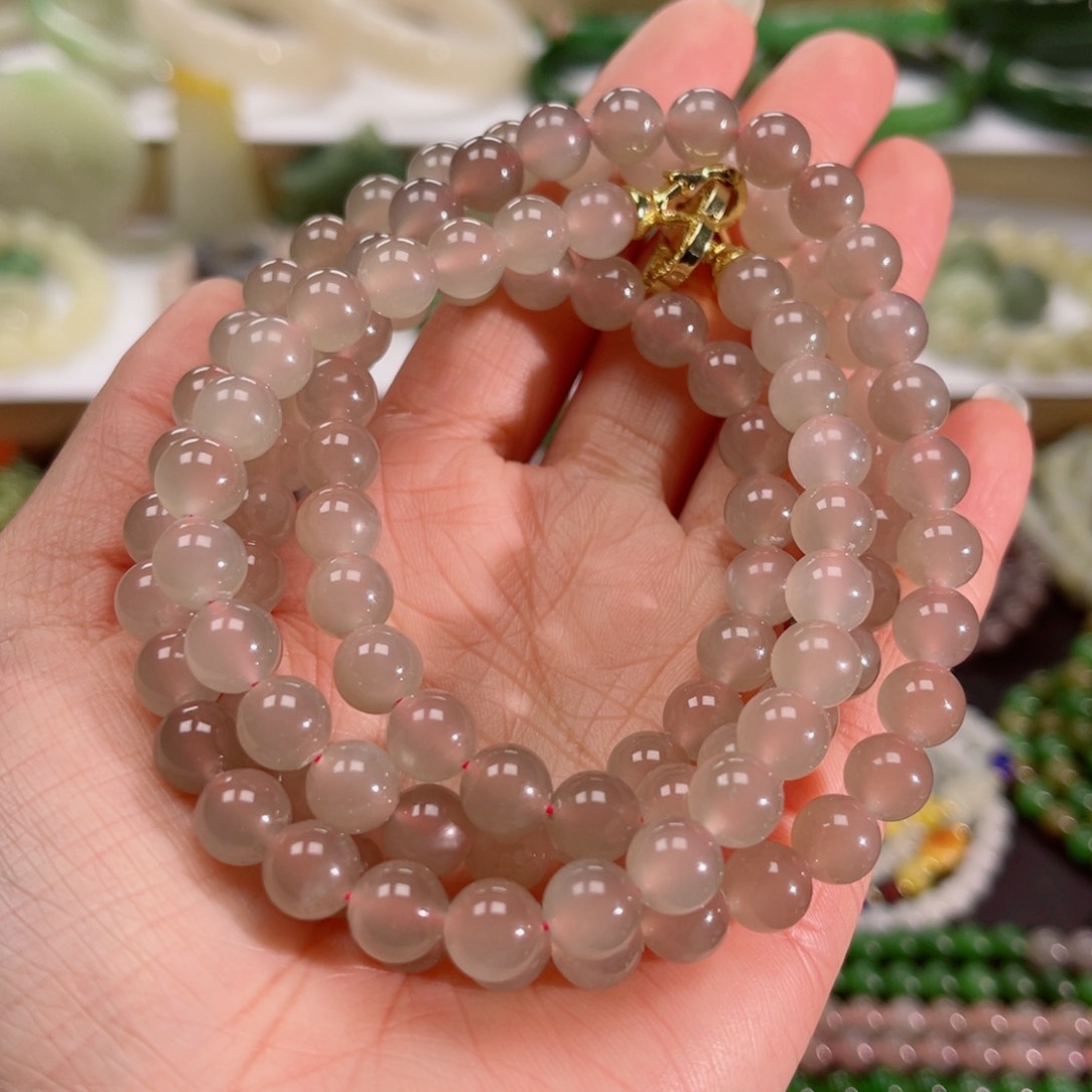 和田玉项链未镶嵌冰雪花项链卡8