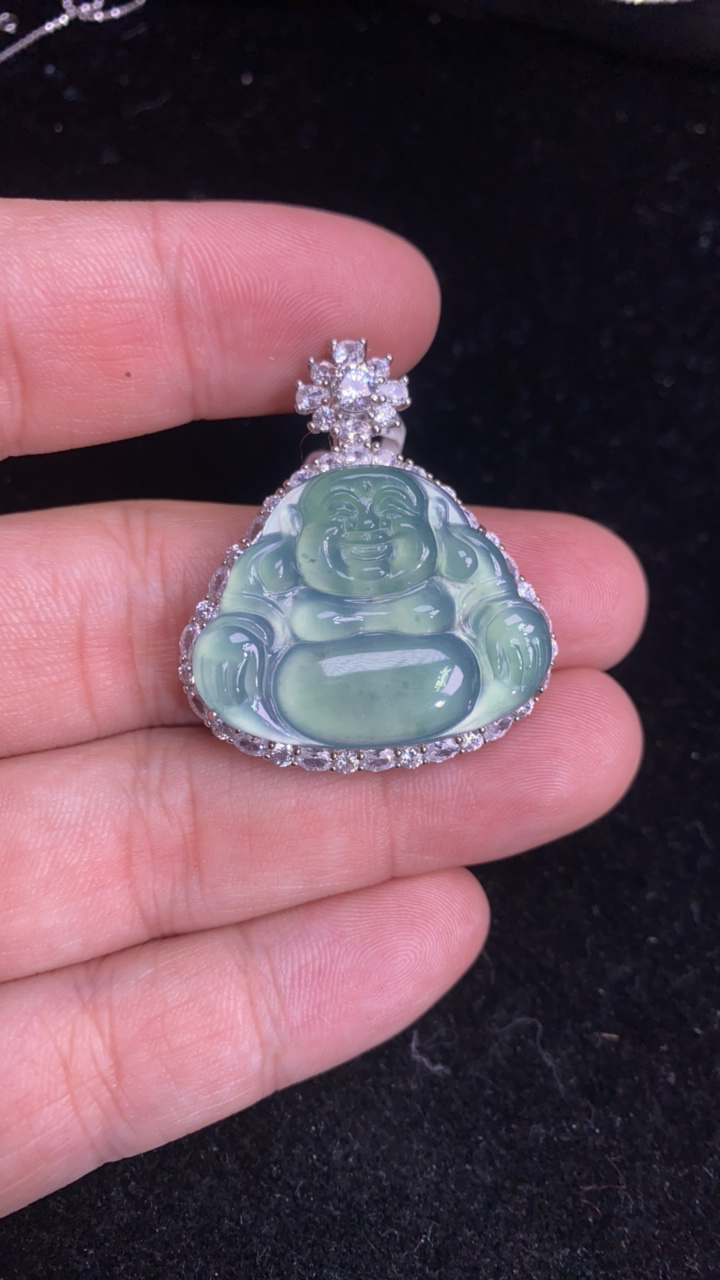 天然A货佛公吊坠
