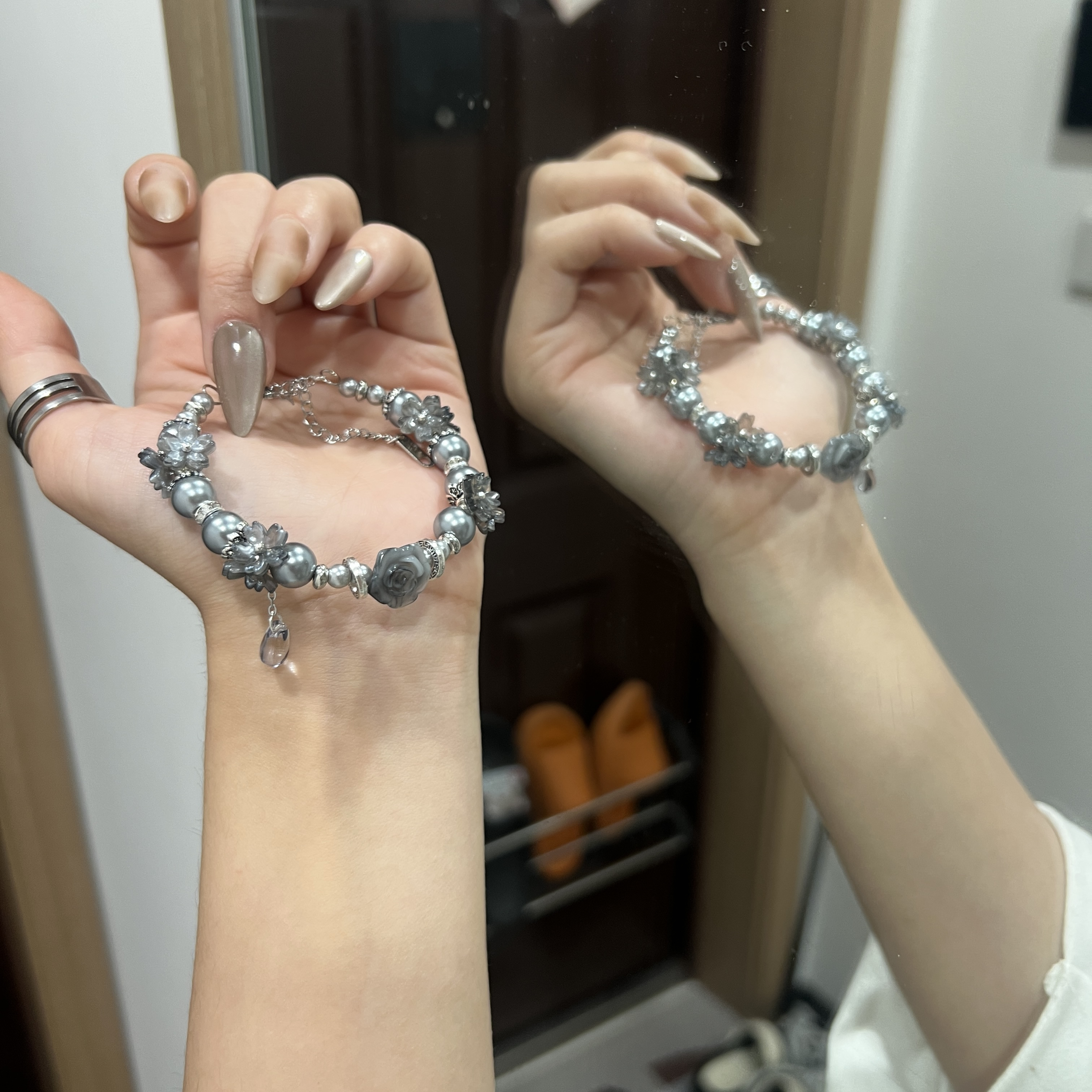 合金琉璃手链 (小心摸鱼)手作ins手工手链饰品手串串珠手饰小众