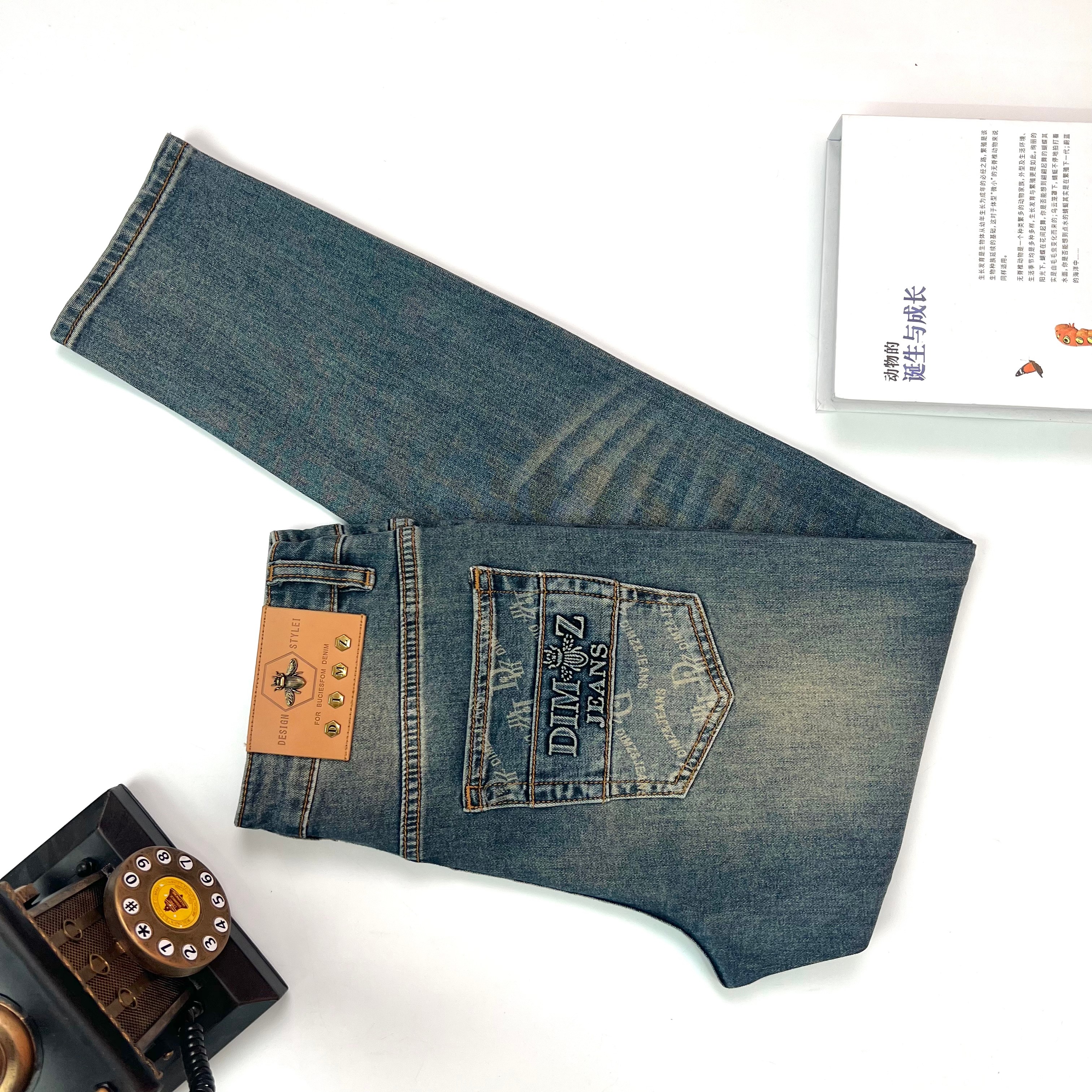 【2025夏款新品定制】8016重工水洗欧货牛仔裤