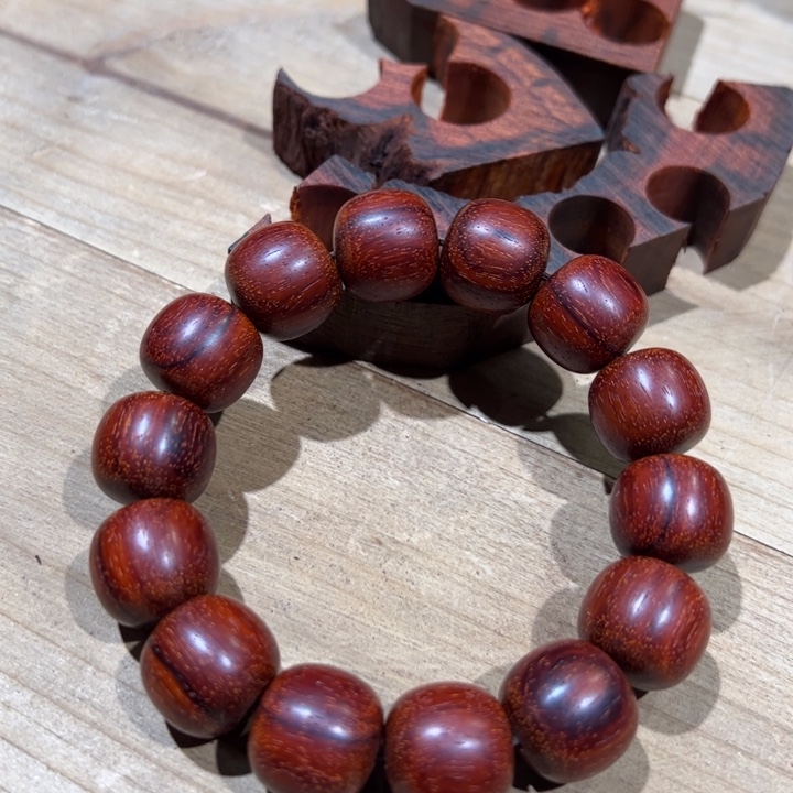 小叶紫檀手串/手链15x16老型拆料无胶磨