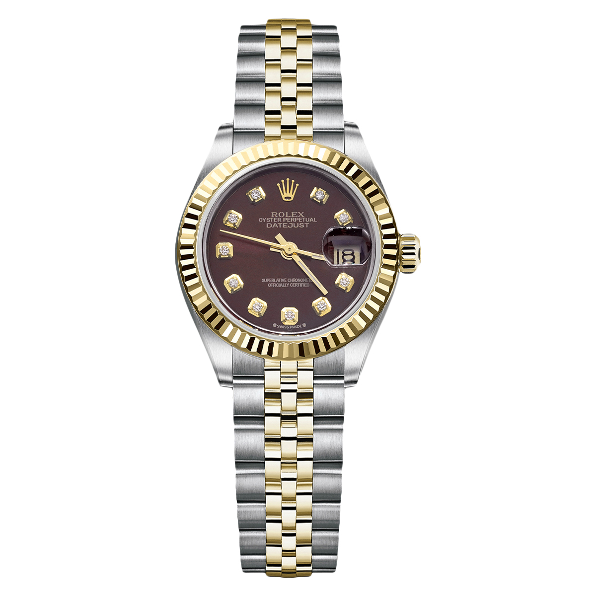 99新 Rolex/劳力士 系列69173咖啡盘腕表/WHP032798
