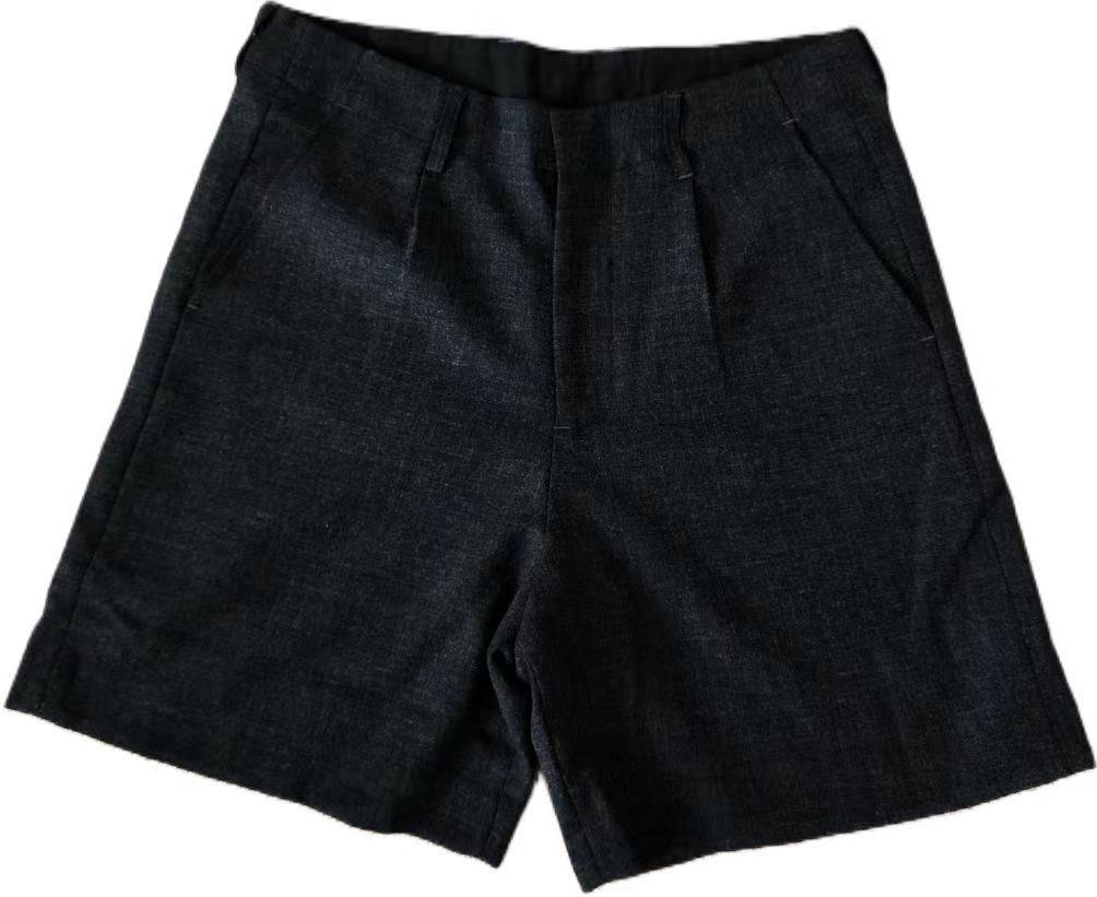 欢姐同款0220极简日常休闲百搭高级感舒适羊毛西装大短裤